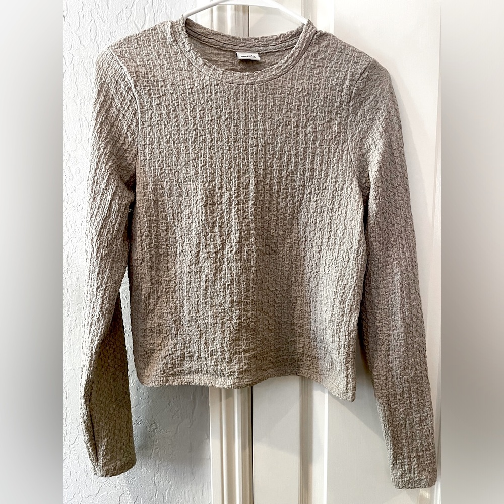 Abercrombie Crinkled texture long sleeve